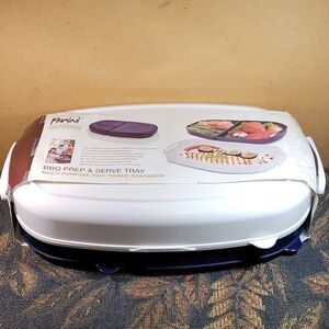 Parini Outdoor BBQ Prep & Serve 2 Multi-Purpose Two Tiered Container